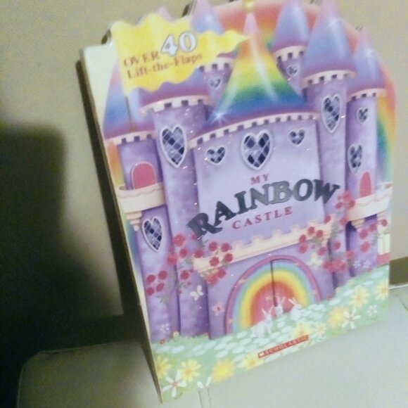 Children's Board book My Rainbow Castle flap book - Picture 1 of 16